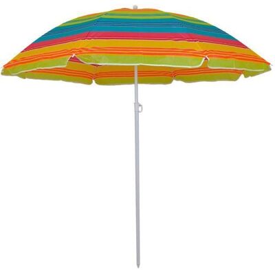 Master Grill&party - Jkb02 - Rayures Blanches et Jaunes - Parapluie de jardin - Publicité Master Grill&party - Jkb02 - Rayures Blanches et Jaunes - Parapluie de jardin - Publicité