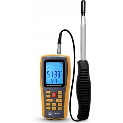 Anemometr Benetech - Prędkość wiatru, temperatura i przepływ powietrza Anemometr Benetech - Prędkość wiatru, temperatura i przepływ powietrza