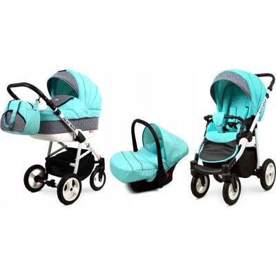 BabyLux - ALU WAY 3in1 - Menthe - Réglable - Pushchair - Publicité BabyLux - ALU WAY 3in1 - Menthe - Réglable - Pushchair - Publicité