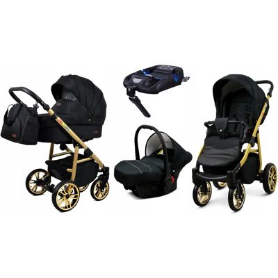 BABYLUX - CLASSIC GOLD 4 Em 1 - Onyx GOLD FRAME - 4-en-1 - Poussette - Publicité BABYLUX - CLASSIC GOLD 4 Em 1 - Onyx GOLD FRAME - 4-en-1 - Poussette - Publicité
