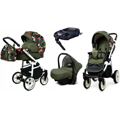 BabyLux - CLASSIC GOLD 4‑IN‑1 - Cadre noir/blanc - Poussette pliable - Publicité BabyLux - CLASSIC GOLD 4‑IN‑1 - Cadre noir/blanc - Poussette pliable - Publicité