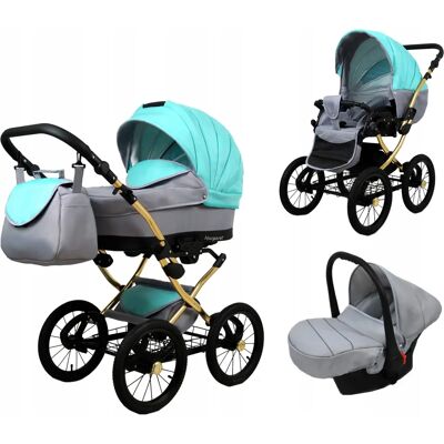 BABYLUX - MARGARET - GOLD - 3in1 - Pushchair - Publicité BABYLUX - MARGARET - GOLD - 3in1 - Pushchair - Publicité