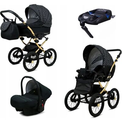 BABYLUX - MARGARET - Points blancs - 4-en-1 - Poussette - Publicité BABYLUX - MARGARET - Points blancs - 4-en-1 - Poussette - Publicité