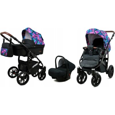 BabyLux - Optimal 3in1 - Colorful Feathers - Pushchair - Publicité BabyLux - Optimal 3in1 - Colorful Feathers - Pushchair - Publicité