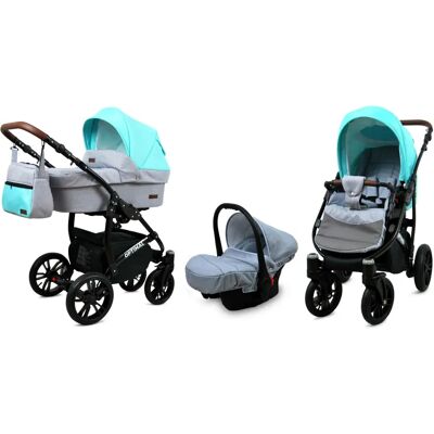 BabyLux - Optimal 3in1 - cadre en aluminium - Stroller - Publicité BabyLux - Optimal 3in1 - cadre en aluminium - Stroller - Publicité