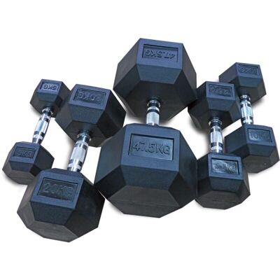 Hantla Hex Bauerfitness 15kg - Sprzęt do siły Hantla Hex Bauerfitness 15kg - Sprzęt do siły