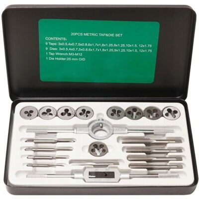 ROCKFORCE - Gewindebohrer + Matrizen-Set - Gewindebohrer - Matrizen-Set - Threading Die Set ROCKFORCE - Gewindebohrer + Matrizen-Set - Gewindebohrer - Matrizen-Set - Threading Die Set