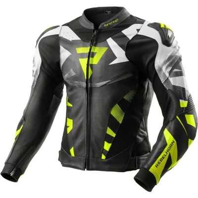Chaqueta de Cuero para Motociclista Rebelhorn Inferno - AAA Protección Chaqueta de Cuero para Motociclista Rebelhorn Inferno - AAA Protección