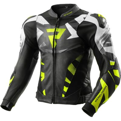 Giacca Moto Rebelhorn Inferno Nero-Giallo - Giacca da moto Giacca Moto Rebelhorn Inferno Nero-Giallo - Giacca da moto