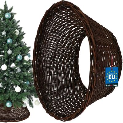 Kotarbau Panier et Jupe de Sapin de Noël - 60cm en osier - Publicité Kotarbau Panier et Jupe de Sapin de Noël - 60cm en osier - Publicité