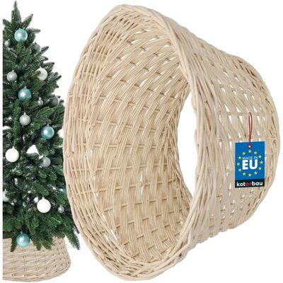 KOTARBAU - Bawełniana spódnica na choinkę - Biała - Ø45 cm - Tree skirt KOTARBAU - Bawełniana spódnica na choinkę - Biała - Ø45 cm - Tree skirt