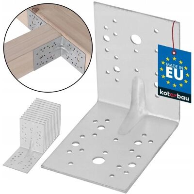 KOTARBAU - 130x130x100 mm 90° - Wymiary 130 x 130 x 100 mm - Kąt 90° - Materiał ocynkowana stal - Kątownik KOTARBAU - 130x130x100 mm 90° - Wymiary 130 x 130 x 100 mm - Kąt 90° - Materiał ocynkowana stal - Kątownik