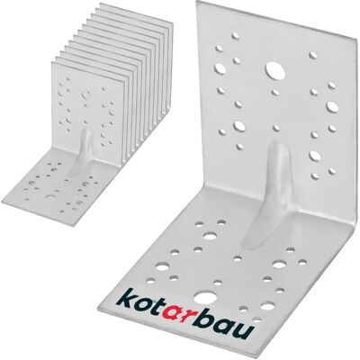 KOTARBAU - 130x130x100 mm 90° - Wymiary 130 x 130 x 100 mm - Kąt 90° - Materiał ocynkowana stal - Kątownik KOTARBAU - 130x130x100 mm 90° - Wymiary 130 x 130 x 100 mm - Kąt 90° - Materiał ocynkowana stal - Kątownik