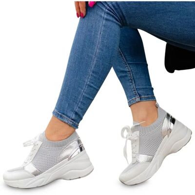 Permani - Morino - Szary - Platforma - Sneakers Permani - Morino - Szary - Platforma - Sneakers