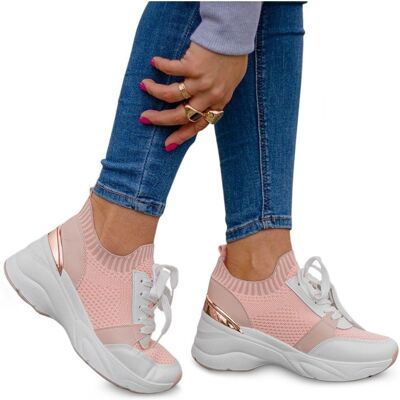 Permani - Morino - Pink Platform - Sneakers Permani - Morino - Pink Platform - Sneakers