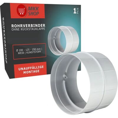 Awenta Rohrverbinder - 100 mm Durchmesser, 63 mm Länge Awenta Rohrverbinder - 100 mm Durchmesser, 63 mm Länge