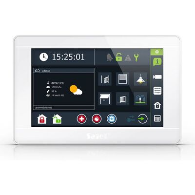 Satel INT-TSI-W Smart Home Steuerzentrale - Touch-Display - Alarmanlage Satel INT-TSI-W Smart Home Steuerzentrale - Touch-Display - Alarmanlage