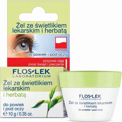 Floslek Eye Gel with Eyebright and Green Tea - Eye Care 10g Floslek Eye Gel with Eyebright and Green Tea - Eye Care 10g