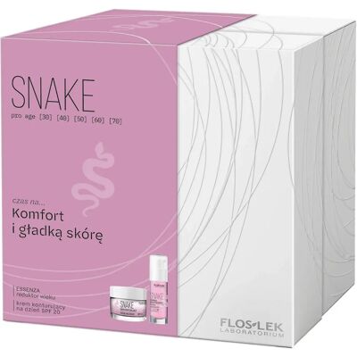 Zestaw pielęgnacji skóry Snake od FlosLek Laboratorium dla skóry dojrzałej - Wegański Zestaw pielęgnacji skóry Snake od FlosLek Laboratorium dla skóry dojrzałej - Wegański