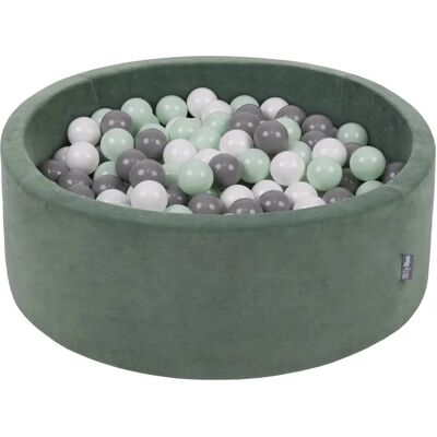 KiddyMoon Modèle 90x30cm/200 balles - Aire de jeux en velours, Vert forêt - Publicité KiddyMoon Modèle 90x30cm/200 balles - Aire de jeux en velours, Vert forêt - Publicité