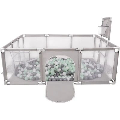 Selonis - BO-100X - White-Grey-Mint - Playpen Selonis - BO-100X - White-Grey-Mint - Playpen