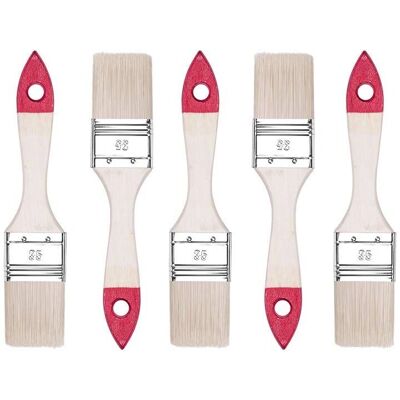 HARDY WORKING TOOLS M7 Pinselset - 5 Stück, 1,5 Zoll Breite - Hobby & Profi HARDY WORKING TOOLS M7 Pinselset - 5 Stück, 1,5 Zoll Breite - Hobby & Profi