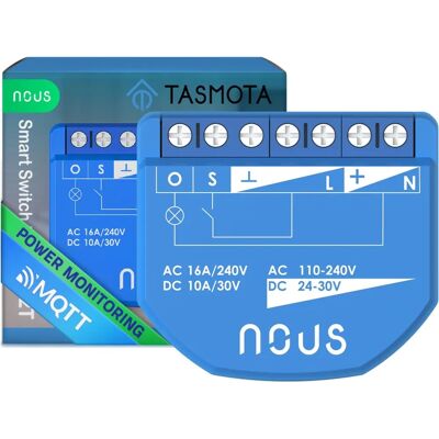 NOUS B2T Okos WiFi kapcsoló modul - Energiamérés NOUS B2T Okos WiFi kapcsoló modul - Energiamérés
