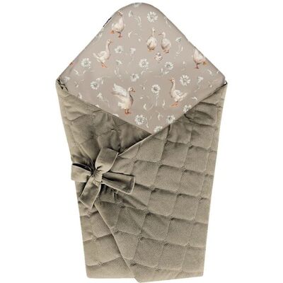 Babysteps - Velvet Swaddle - Beige - Vintage - Otulacz dla niemowląt Babysteps - Velvet Swaddle - Beige - Vintage - Otulacz dla niemowląt