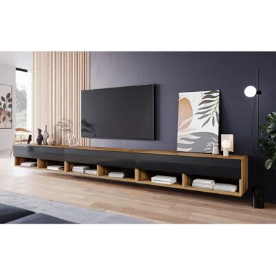 MUEBLES SLAVIC 300cm Meuble TV - Lowboard - Publicité MUEBLES SLAVIC 300cm Meuble TV - Lowboard - Publicité