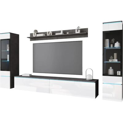 Ensemble de meubles Muebles Slavic VERA II - Modèle moderne avec portes en verre Ensemble de meubles Muebles Slavic VERA II - Modèle moderne avec portes en verre