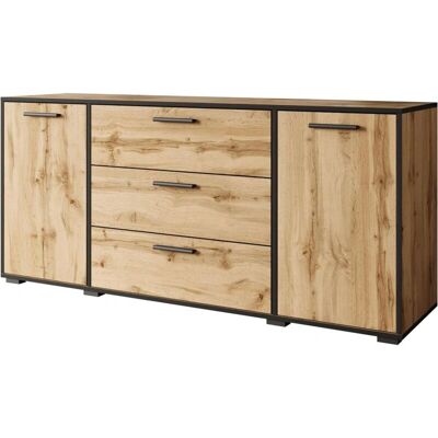 Muebles Slavic Bogota 150 Wotan/Schwarzer Rand - Kommode Muebles Slavic Bogota 150 Wotan/Schwarzer Rand - Kommode