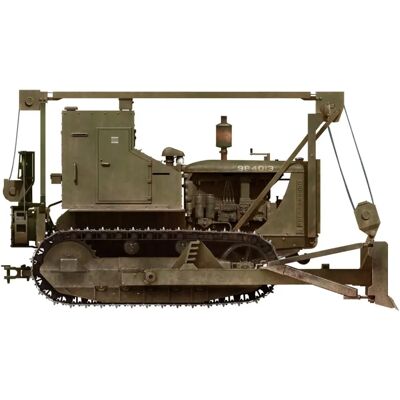 Mini Art Amerykański opancerzony buldożer - Model 1:35 Mini Art Amerykański opancerzony buldożer - Model 1:35