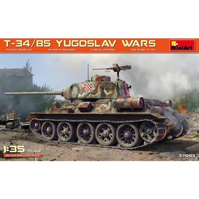 Mini Art Jugoslawienkriege T-34/85 Modellbausatz - 1:35 Militärfahrzeug Mini Art Jugoslawienkriege T-34/85 Modellbausatz - 1:35 Militärfahrzeug