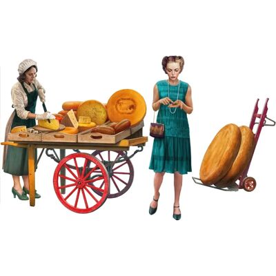 Mini Art CHEESE SELLERS - Figure Historique - MINI38076 - Kit de Modèle Mini Art CHEESE SELLERS - Figure Historique - MINI38076 - Kit de Modèle