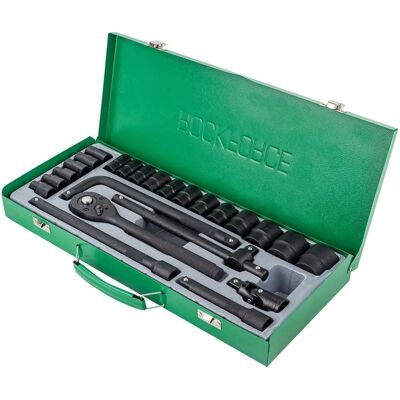 Zestaw 24 kluczy nasadowych Rockforce 1/2 cala - 6 kąt - 8-32mm Zestaw 24 kluczy nasadowych Rockforce 1/2 cala - 6 kąt - 8-32mm