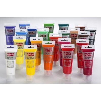 HAPPY COLOR Acrylfarbe Schwarz - 75ml für Kunst & Basteln HAPPY COLOR Acrylfarbe Schwarz - 75ml für Kunst & Basteln