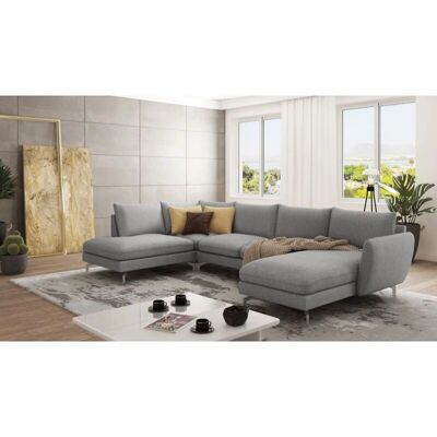 Victor - Victor - Gris - Microfibre - Sectional sofa - Publicité Victor - Victor - Gris - Microfibre - Sectional sofa - Publicité