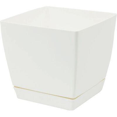 ZANVIC Pot de Fleurs Begoona Fresh - Moderne Plastique Blanc 13,5cm - Publicité ZANVIC Pot de Fleurs Begoona Fresh - Moderne Plastique Blanc 13,5cm - Publicité