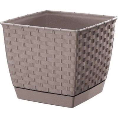 Prosperplast Ratolla Quadrato 3,8L Mocca - Vaso Prosperplast Ratolla Quadrato 3,8L Mocca - Vaso