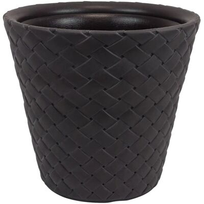 Maceta de Rattan Sintético Prosperplast - 28L - 40x37cm Maceta de Rattan Sintético Prosperplast - 28L - 40x37cm
