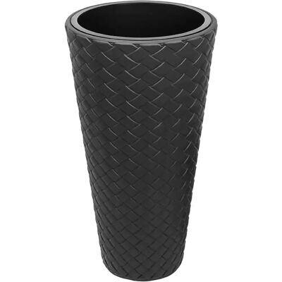 Prosperplast Vaso alto Matuba - Rattan sintetico - 23L - ø30cm - H55cm Prosperplast Vaso alto Matuba - Rattan sintetico - 23L - ø30cm - H55cm