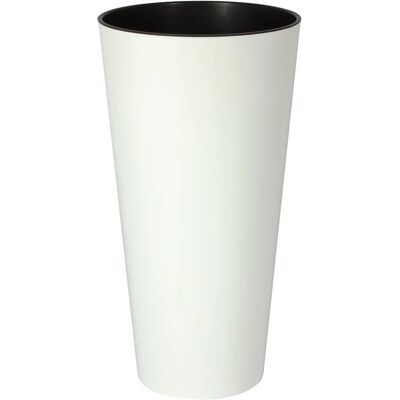 Prosperplast Vaso di fiori - Bianco - 20cm - Vaso classico Prosperplast Vaso di fiori - Bianco - 20cm - Vaso classico