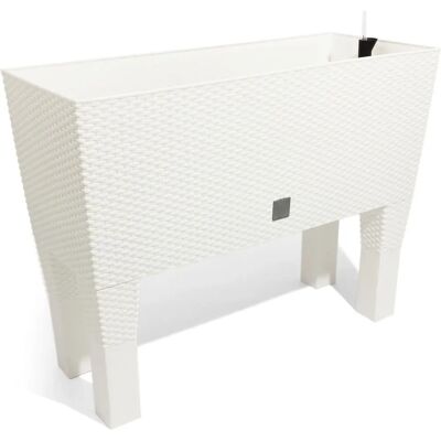 Prosperplast Rato Case High Vaso di Fiori Bianco - 30L Contenitore per Piante Prosperplast Rato Case High Vaso di Fiori Bianco - 30L Contenitore per Piante