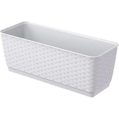 Prosperplast - Ratolla - 6L - Bianco - Vaso per piante Prosperplast - Ratolla - 6L - Bianco - Vaso per piante