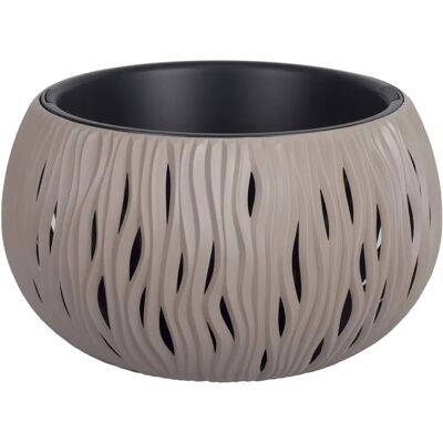 PROSPERPLAST Sandy Bowl Pflanzgefäß - 37x21cm - Braun PROSPERPLAST Sandy Bowl Pflanzgefäß - 37x21cm - Braun