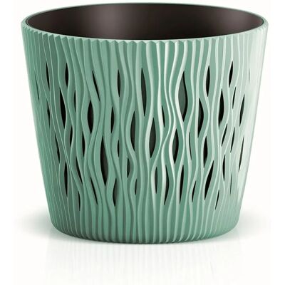 Vaso Rotondo Salvia di Prosperplast - Contenitore per Fiori e Piante Vaso Rotondo Salvia di Prosperplast - Contenitore per Fiori e Piante