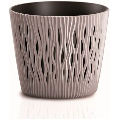 Vaso Sandy Round Prosperplast - Vaso di plastica - 3L - 19cm Vaso Sandy Round Prosperplast - Vaso di plastica - 3L - 19cm