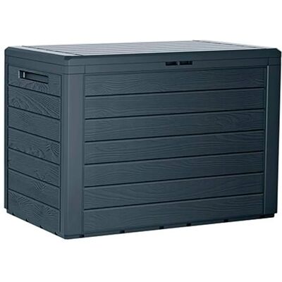 Prosperplast Woodebox 190L - anthracite - Publicité Prosperplast Woodebox 190L - anthracite - Publicité
