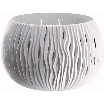 Vaso Prosperplast Bianco - 16,1x23,8x23,8cm Interno ed Esterno Vaso Prosperplast Bianco - 16,1x23,8x23,8cm Interno ed Esterno