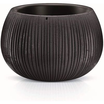 Prosperplast Beton Bowl - 2-i-1 Blomkruka & Reservoar - Svart Prosperplast Beton Bowl - 2-i-1 Blomkruka & Reservoar - Svart